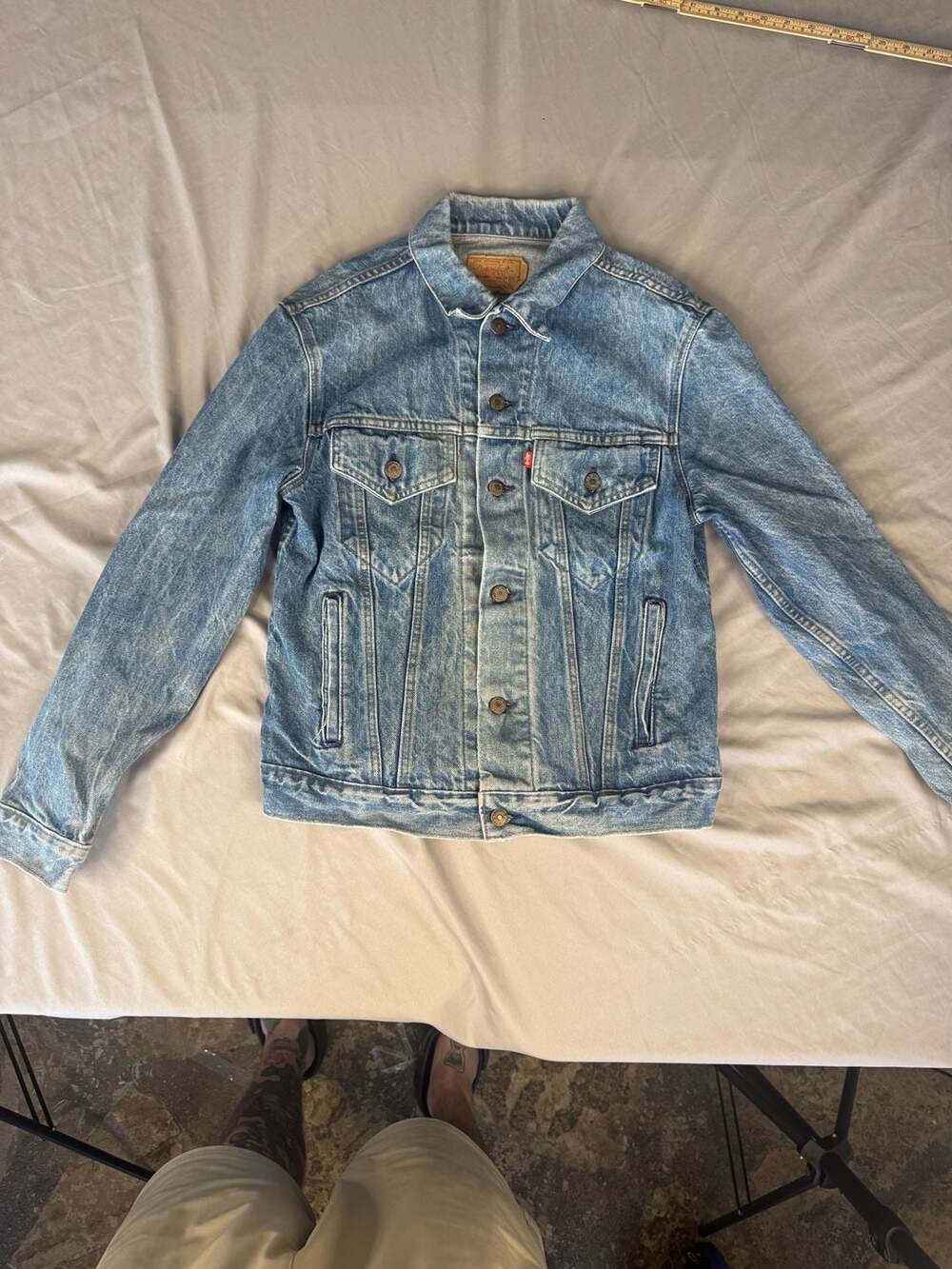 Levi's 70506-0214 Denim Trucker Jacket Size 40 Blue